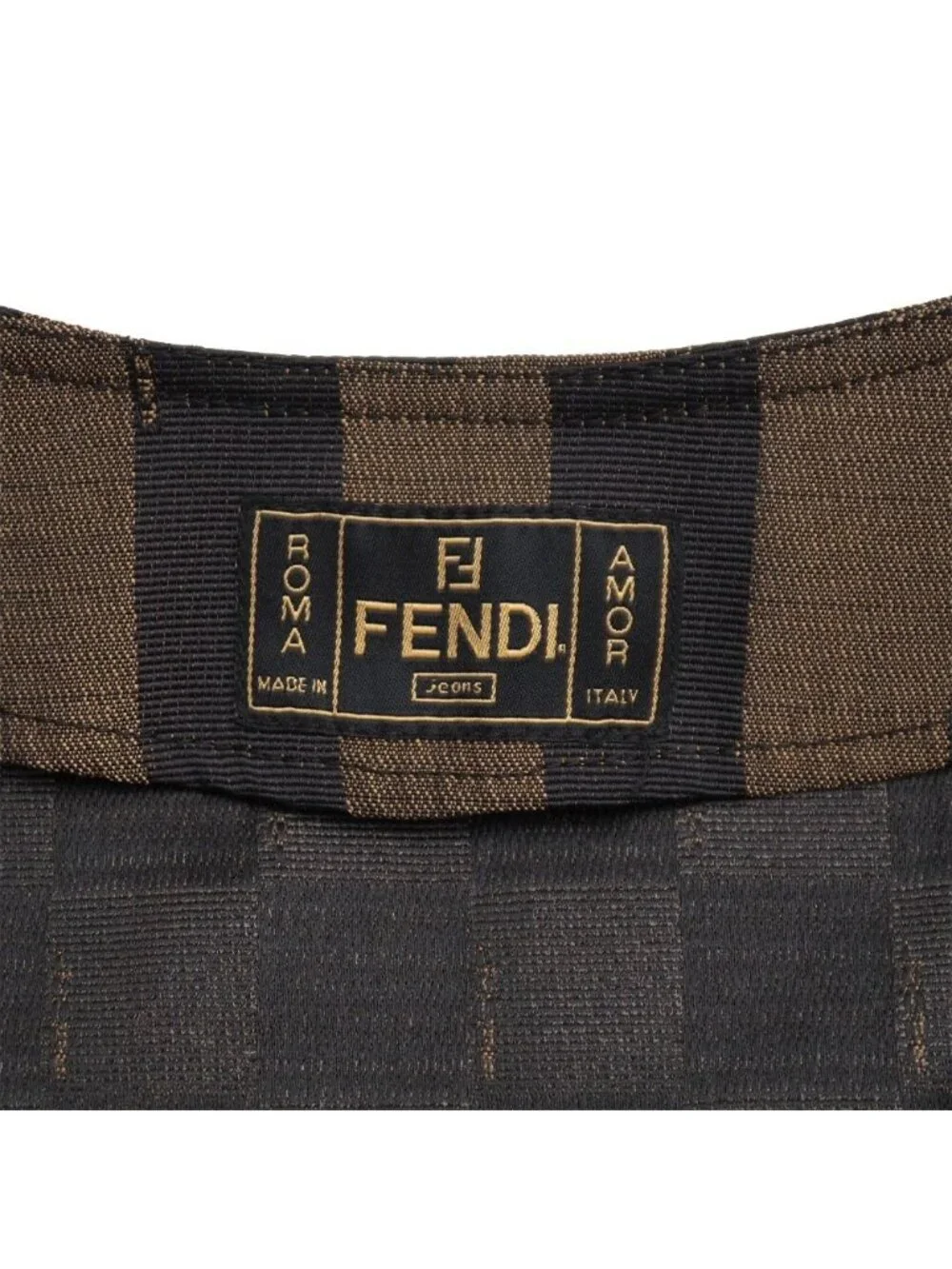 Fendi Vintage Pecan Vest 42 Stripe Gilet